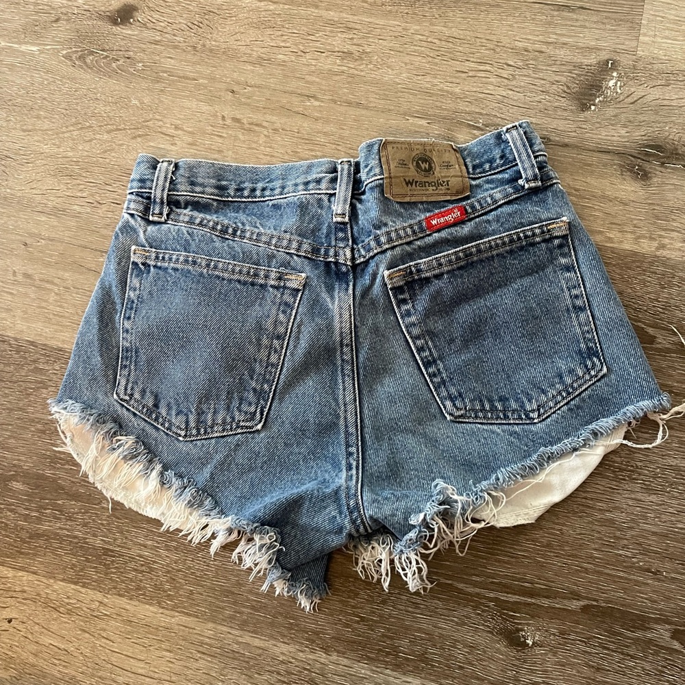 Wrangler Women's Blue Denim Cutoff Shorts